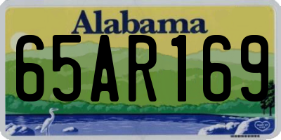 AL license plate 65AR169