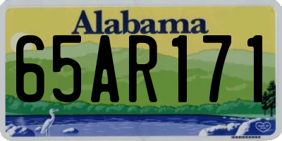 AL license plate 65AR171
