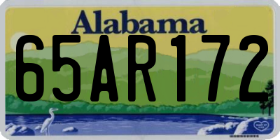 AL license plate 65AR172