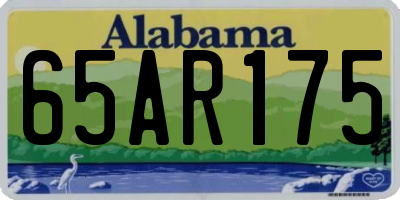 AL license plate 65AR175