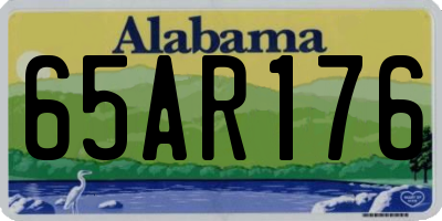 AL license plate 65AR176