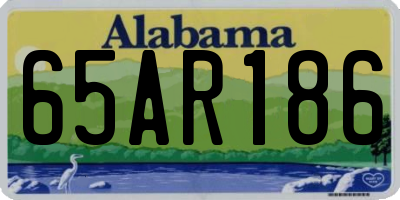 AL license plate 65AR186