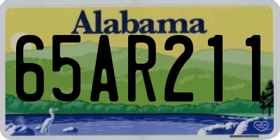 AL license plate 65AR211
