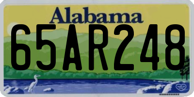 AL license plate 65AR248