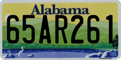 AL license plate 65AR261