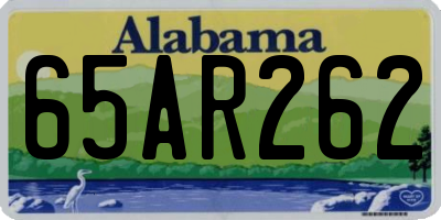 AL license plate 65AR262
