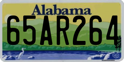 AL license plate 65AR264