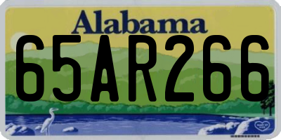 AL license plate 65AR266