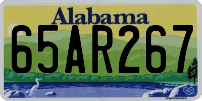AL license plate 65AR267