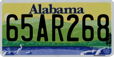 AL license plate 65AR268