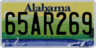 AL license plate 65AR269