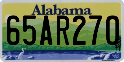AL license plate 65AR270