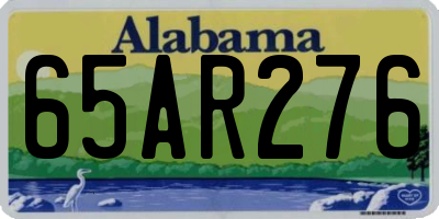 AL license plate 65AR276