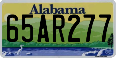 AL license plate 65AR277