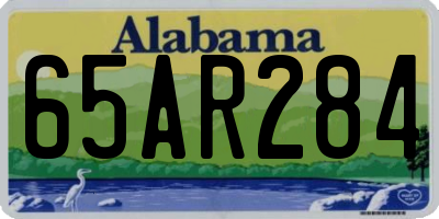 AL license plate 65AR284