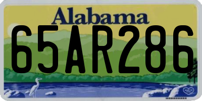 AL license plate 65AR286