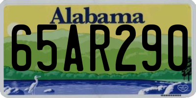 AL license plate 65AR290