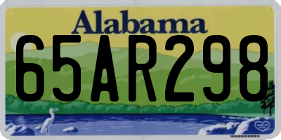 AL license plate 65AR298