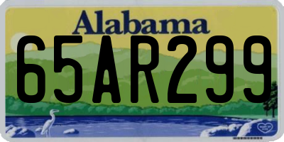 AL license plate 65AR299