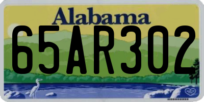 AL license plate 65AR302