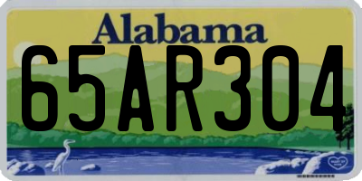 AL license plate 65AR304