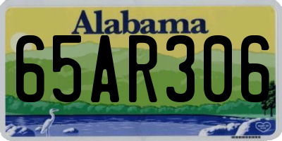AL license plate 65AR306