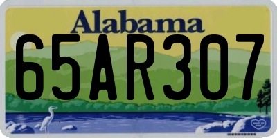 AL license plate 65AR307