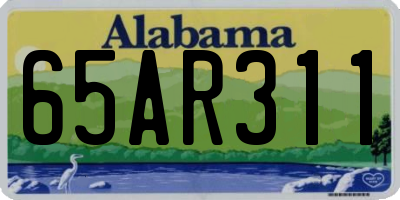 AL license plate 65AR311
