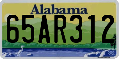 AL license plate 65AR312