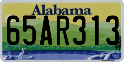 AL license plate 65AR313