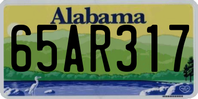 AL license plate 65AR317