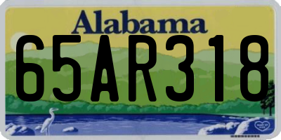 AL license plate 65AR318