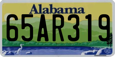 AL license plate 65AR319