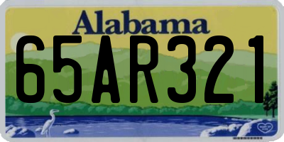 AL license plate 65AR321