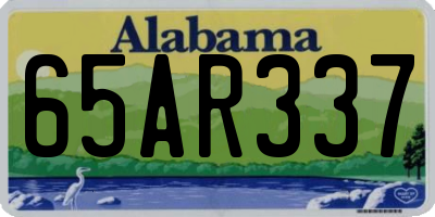 AL license plate 65AR337