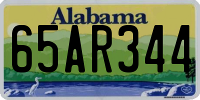 AL license plate 65AR344
