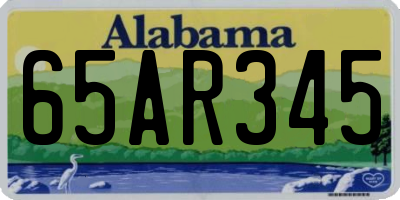 AL license plate 65AR345