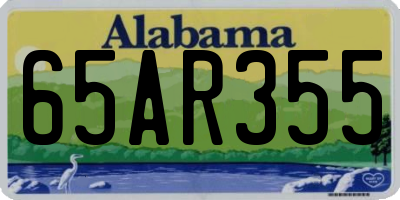 AL license plate 65AR355