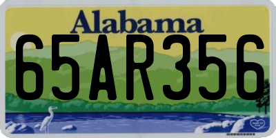 AL license plate 65AR356