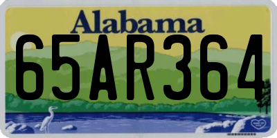 AL license plate 65AR364