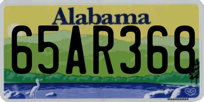 AL license plate 65AR368