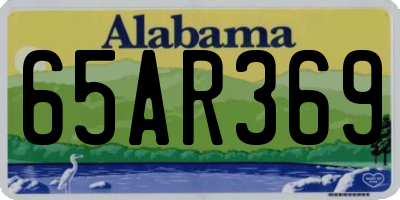 AL license plate 65AR369