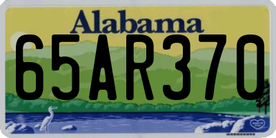 AL license plate 65AR370