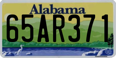 AL license plate 65AR371