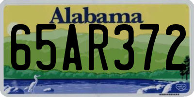 AL license plate 65AR372