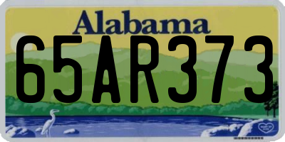 AL license plate 65AR373