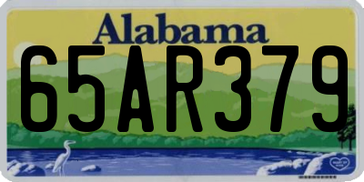 AL license plate 65AR379