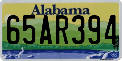 AL license plate 65AR394