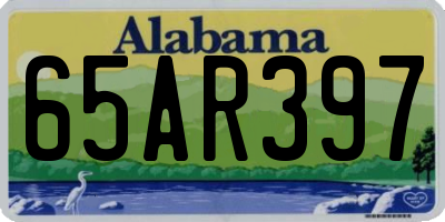 AL license plate 65AR397