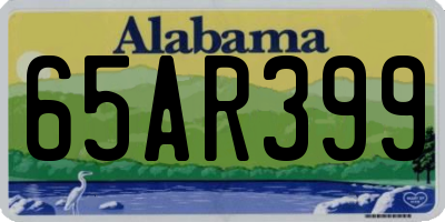 AL license plate 65AR399